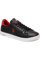 Us Polo Assn 3M Franco Gsn 3Fx Kadın Sneakers Siyah - Kırmızı