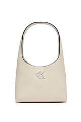 Calvin Klein Minimal Monogram Shoulder Bag Omuz Çantası Stone