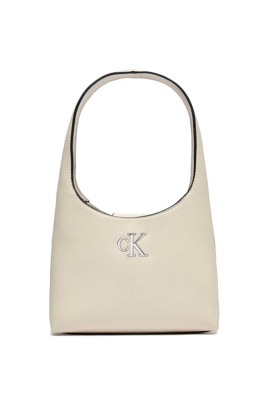 Calvin Klein Minimal Monogram Shoulder Bag Omuz Çantası Stone