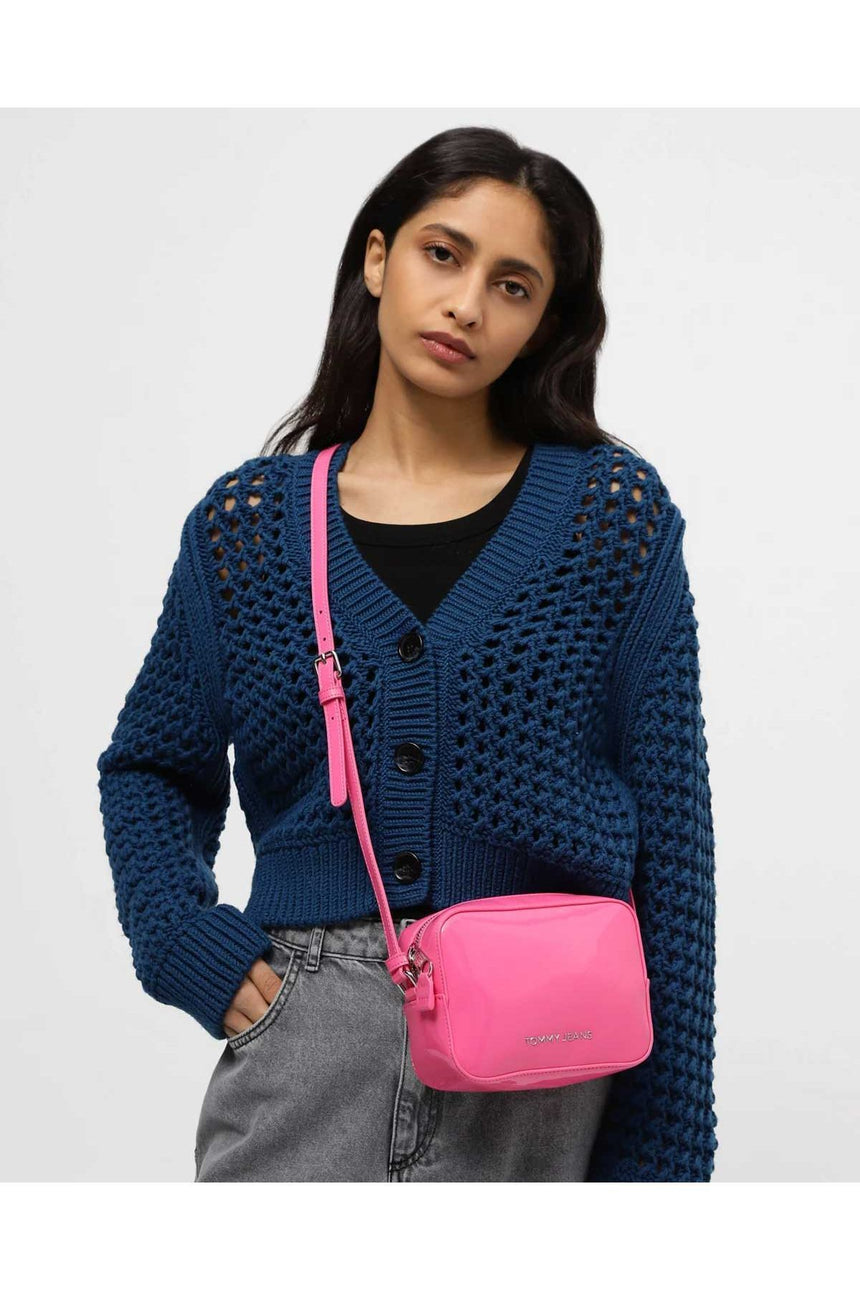 Tommy Hilfiger Ess Must Ayarlanabilir Omuz Çantası Pink Alert