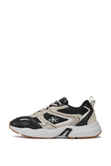 Calvin Klein Retro Tennis Logo Detaylı Sneakers Black/Eggshell/Bright White