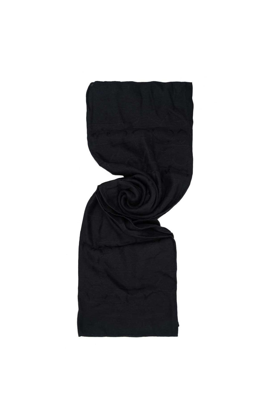 Calvin Klein Tin 4 Jacquard Kadın Şal Black Olive