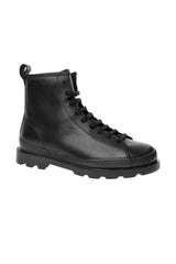 Camper Hakiki Deri Brutus Fermuarlı Kadın Bot Siyah