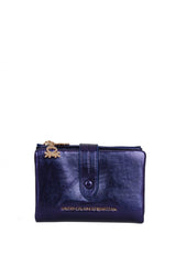 Benetton 3 Blok Mini Kadın Cüzdanı Lacivert