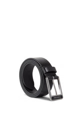 Calvin Klein 100cm 40 Inch Enamel Buckle Pebble Erkek Kemer Black