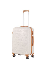 ÇÇS City Name Orta Boy Valiz Beyaz