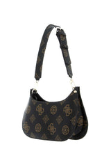Guess Meridian Mini Top Omuz Çantası Mocha Logo