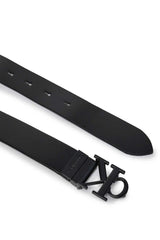 Calvin Klein Round Mono Belt Kemer Black/Silver