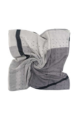 Calvin Klein Seasonal Logo Print Kadın Şal Black / Dusted Ivory