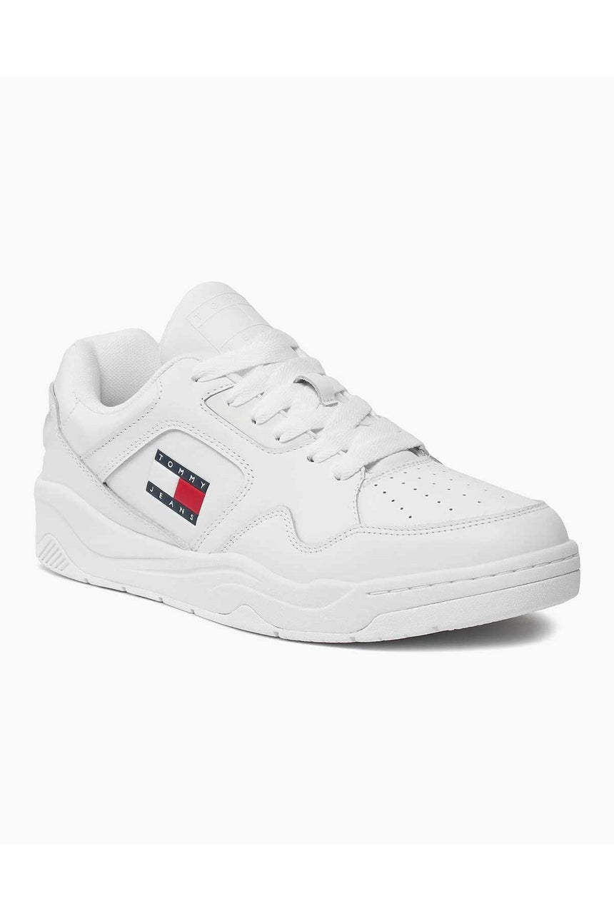Tommy Hilfiger Leather Outsole Low Top Sneakers White