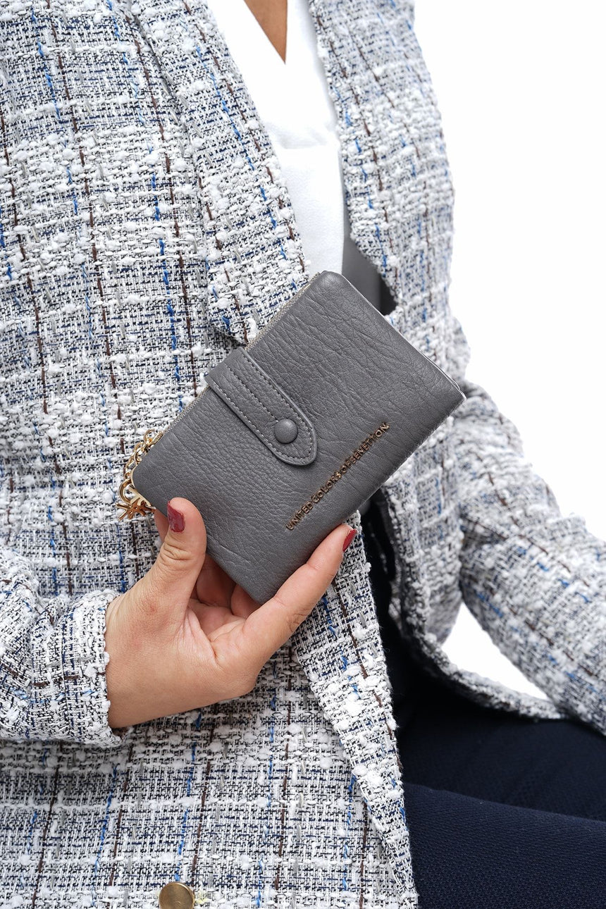 Benetton Vintage Small Kadın Cüzdanı Gri