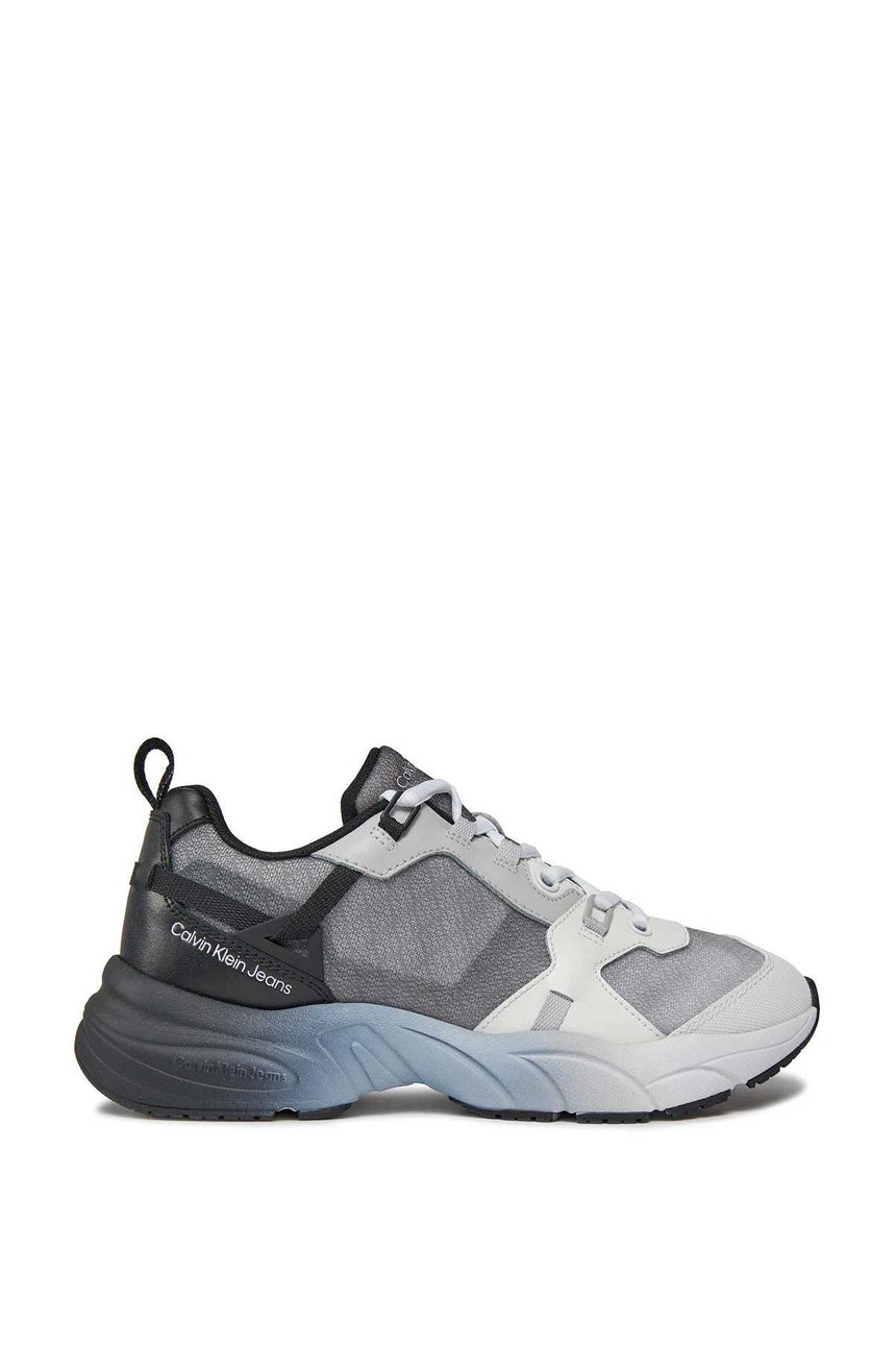 Calvin Klein Retro Tennis Low Lace Up Sneakers Black