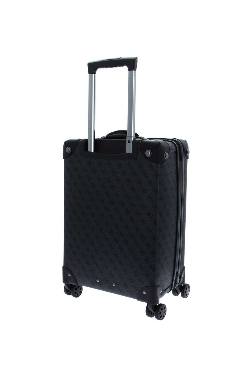 Guess Terrace 8 In 8-Wheele Kabin Boy Sert Valiz Coal Logo