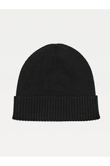 Tommy Hilfiger Pima Cotton Beanie Erkek Bere Black