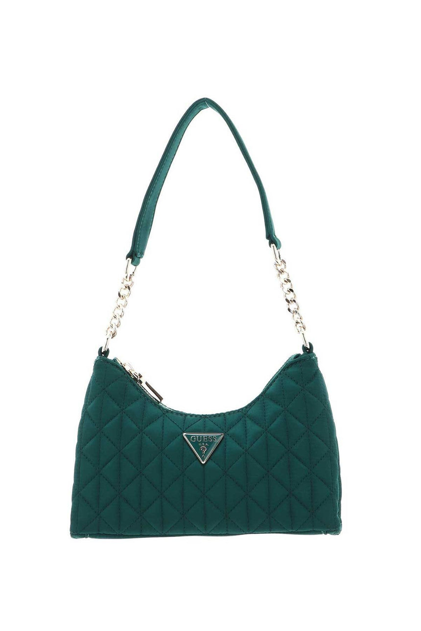 Guess Velina Mini Top Zip Omuz Çantası Emerald