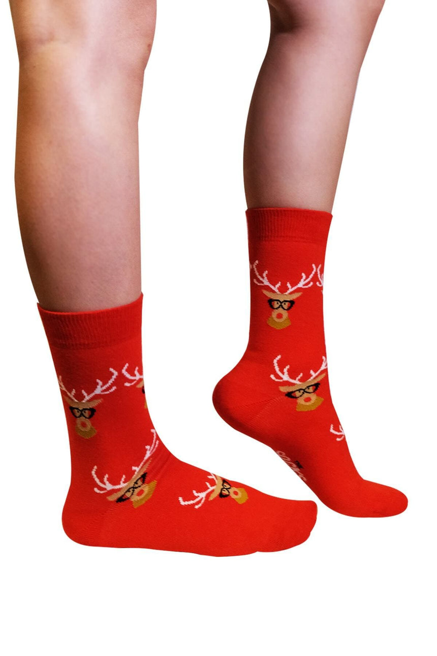 The Socks 3'lü Yılbaşı Desenli Kutulu Çorap Seti Renkli