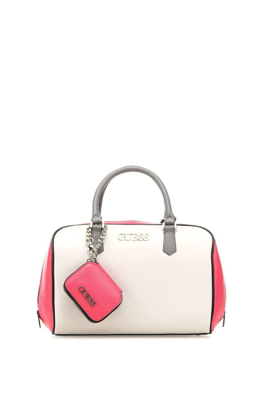 Guess Calista Box Satchel Kadın El Çantası Stone Multi