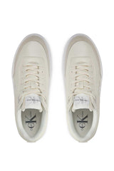 Calvin Klein Bold Flatform Low Lace Up Sneakers Beige