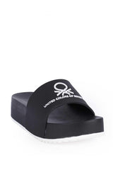 Benetton Kadın Sandalet Siyah - Beyaz