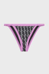 Calvin Klein CK Monogram Desenli Kadın Bikini Altı Monogram Black