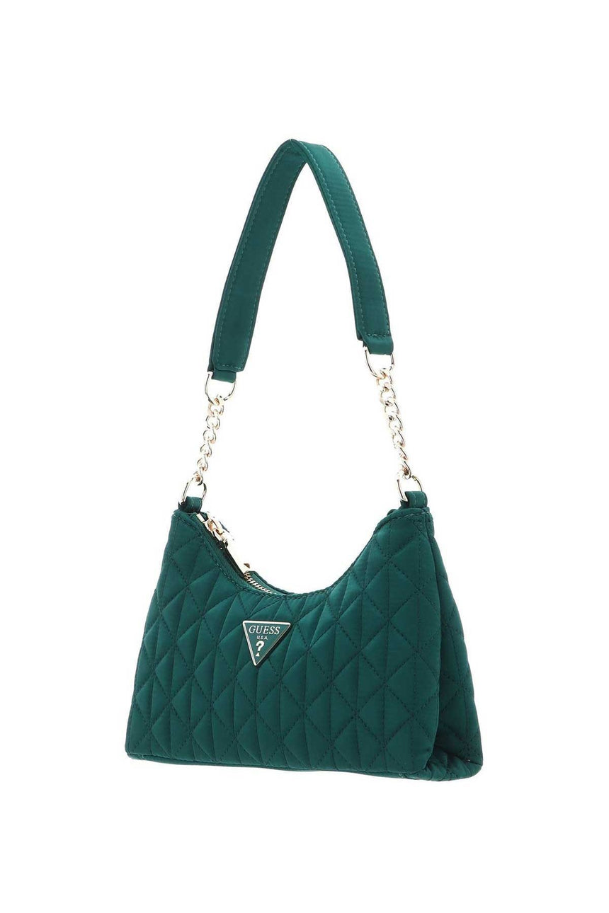 Guess Velina Mini Top Zip Omuz Çantası Emerald