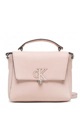 Calvin Klein Minimal Monogram Mini Top Handle Kadın Askılı Omuz Çantası Pale Conch Shell