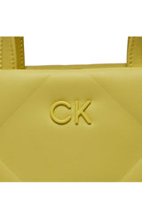 Calvin Klein Re-Lock Quilt Tote Mini Omuz Çantası Yellow