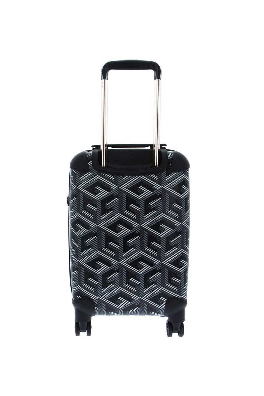 Guess Wilder 18 In 8-Wheel Kabin Boy Valiz Black Logo