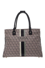 Guess Wilder Shopper Tote Seyahat Çantası Espresso Logo