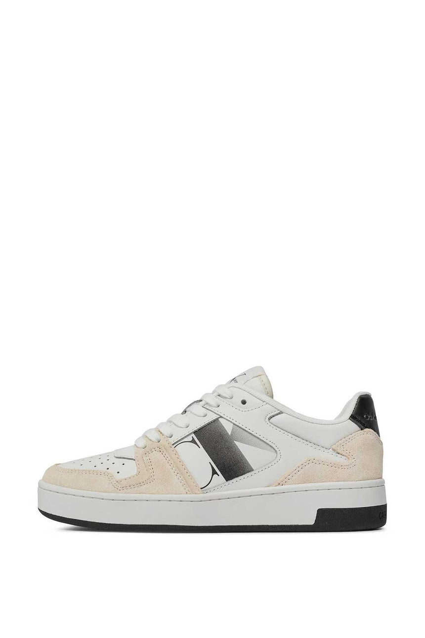 Calvin Klein Basket Cupsole Lace Mix Sneakers Bright White/Black