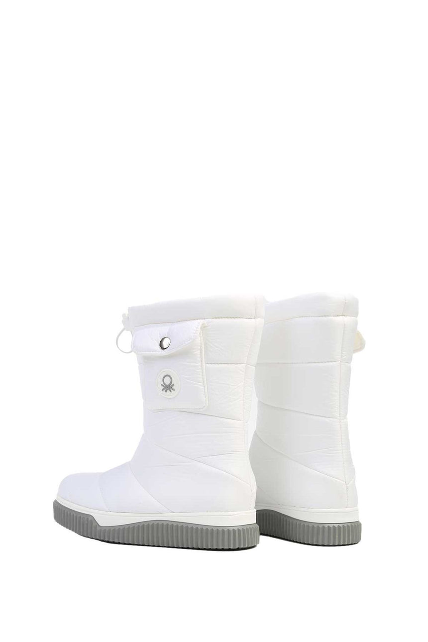 Benetton Kadın Bot Beyaz