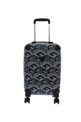 Guess Wilder 18 In 8-Wheel Kabin Boy Valiz Black Logo