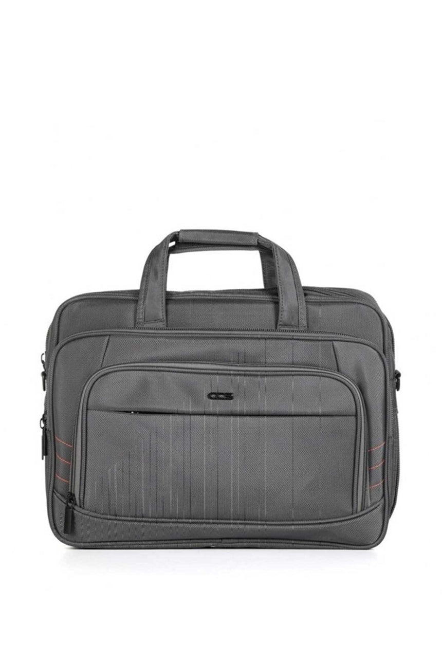 Ççs 4 Bölmeli Çapraz Askılı 15,6'' Evrak Çantası Gri