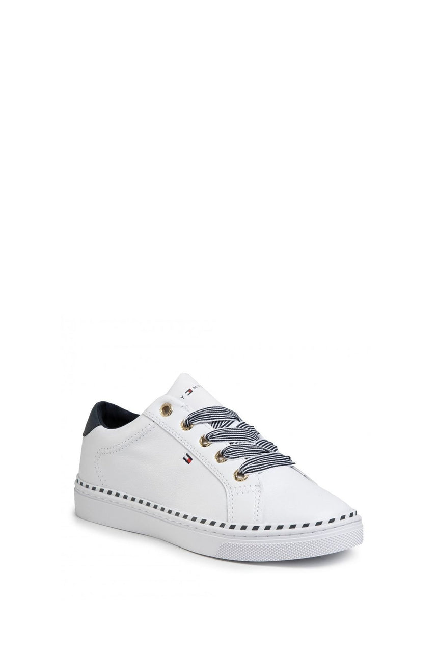 Tommy Hilfiger Nautical Lace Up Sneaker Kadın Ayakkabı White