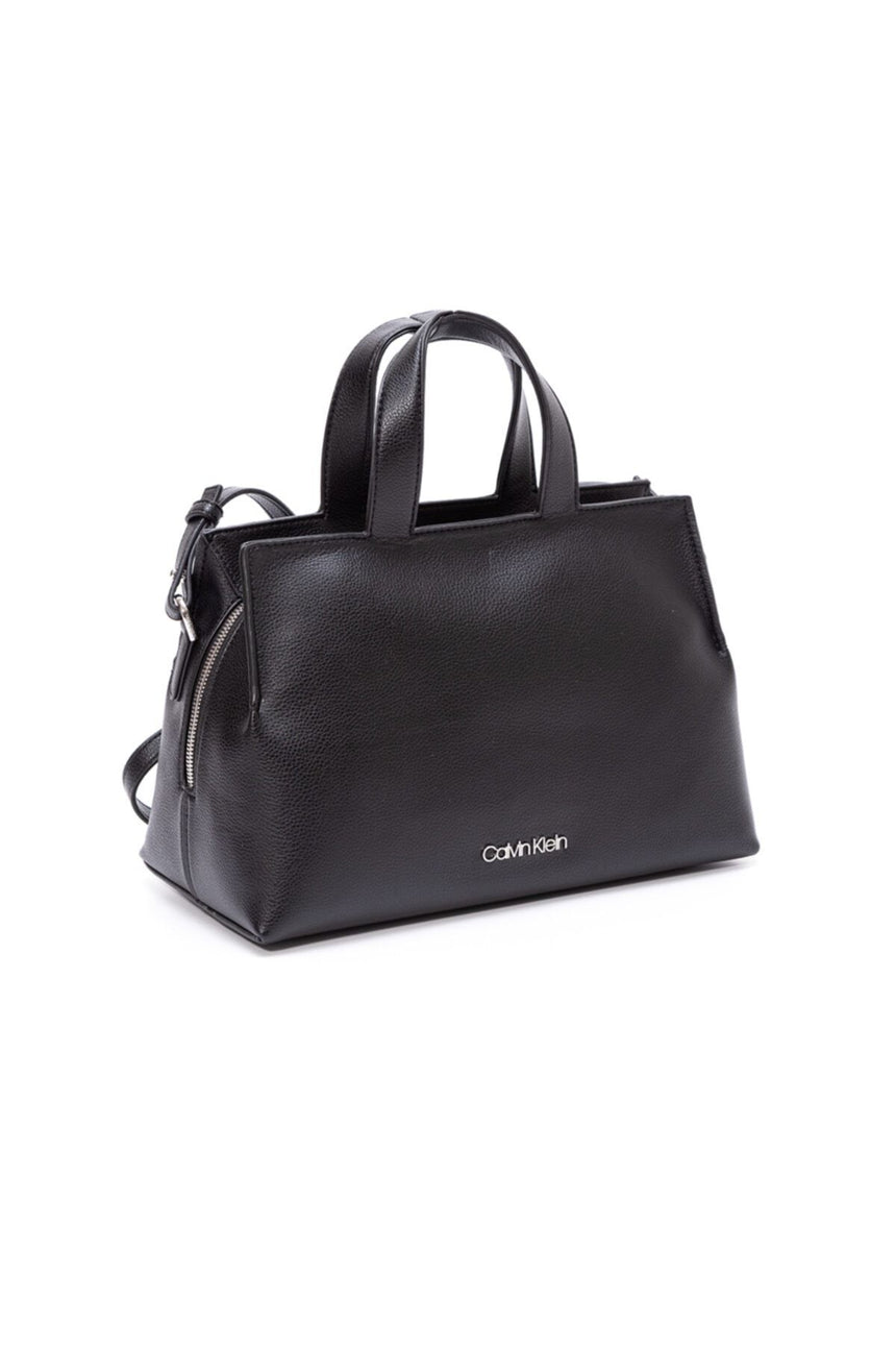 Calvin Klein Kadın W/Zip Md Tote Omuz Çantası CK Black