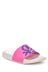 Benetton Kadın Terlik Beyaz - Lila