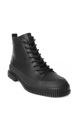 Camper Pix Hakiki Deri Fermuarlı Siyah Erkek Bot Siyah