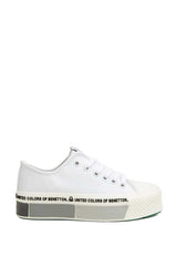 Benetton Kadın Spor Ayakkabı Beyaz - Siyah