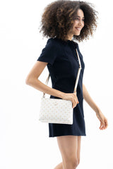 Benetton Mini Logo Baskılı Çapraz Askılı Kadın Çantası Bej - Açık Camel