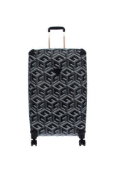 Guess Wilder 28 In 8-Wheel Orta Boy Valiz Black Logo