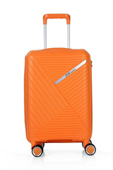 ÇÇS Diagonol Çizgili 75 cm Büyük Boy Valiz Turuncu