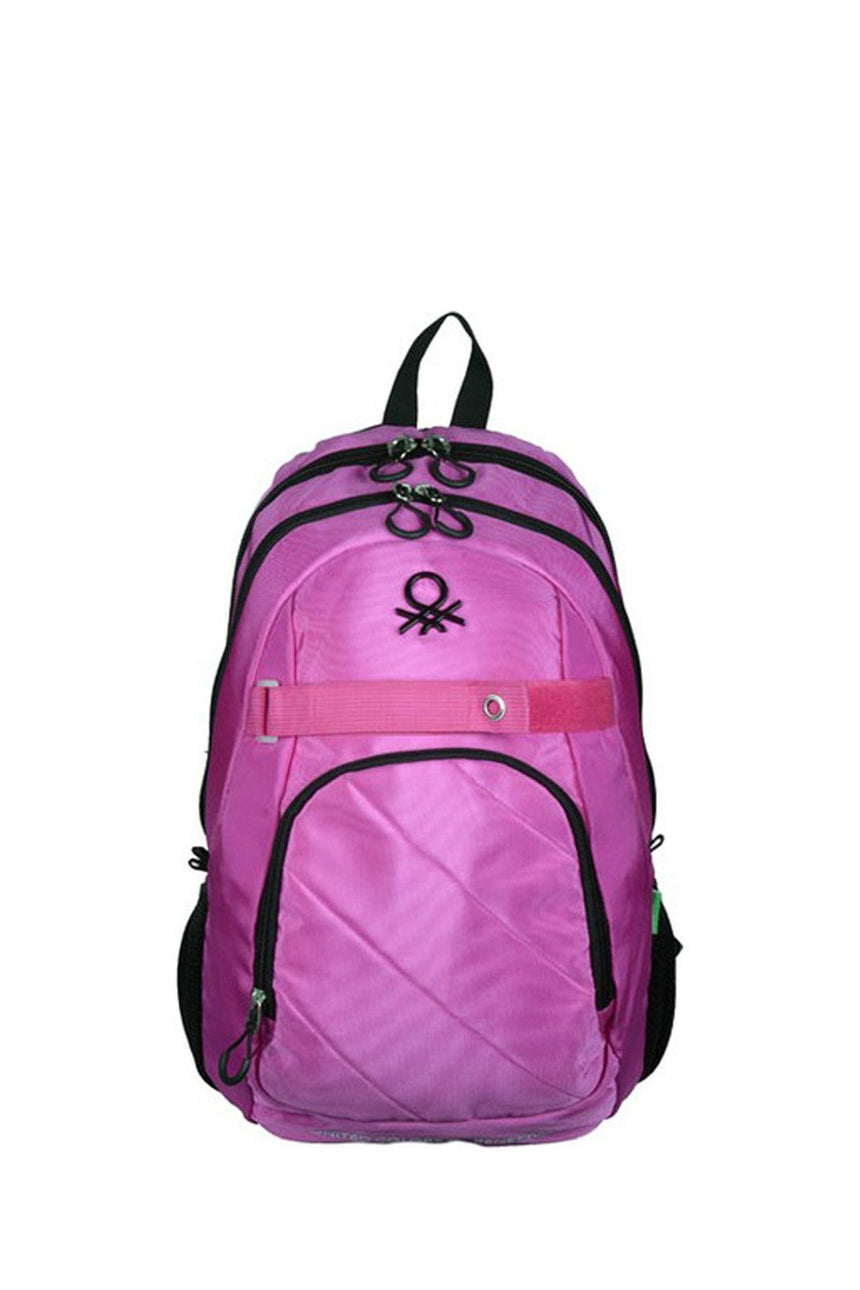 Benetton Cırt Cırtlı Sırt Çantası Pembe