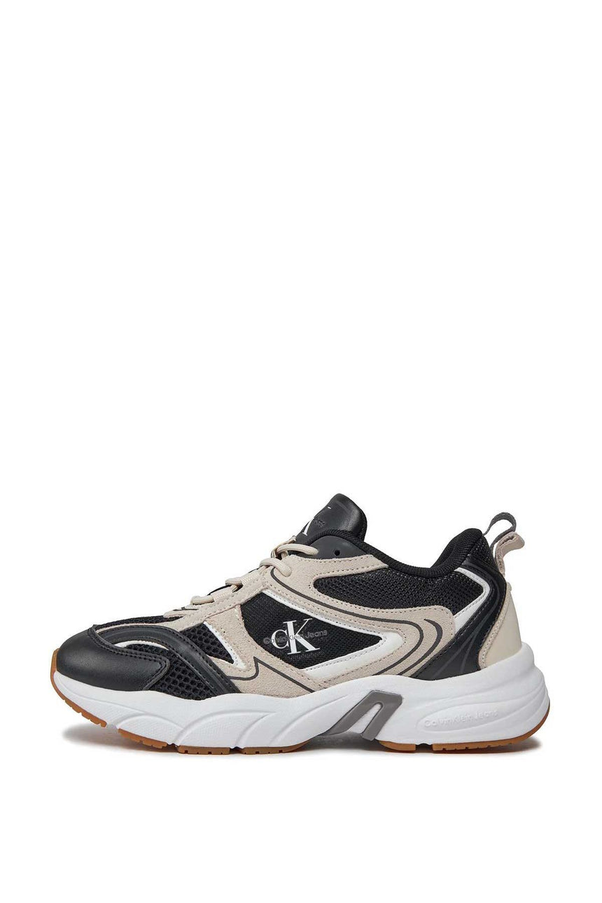 Calvin Klein Retro Tennis Runner Sneakers Black/Eggshell/Bright White