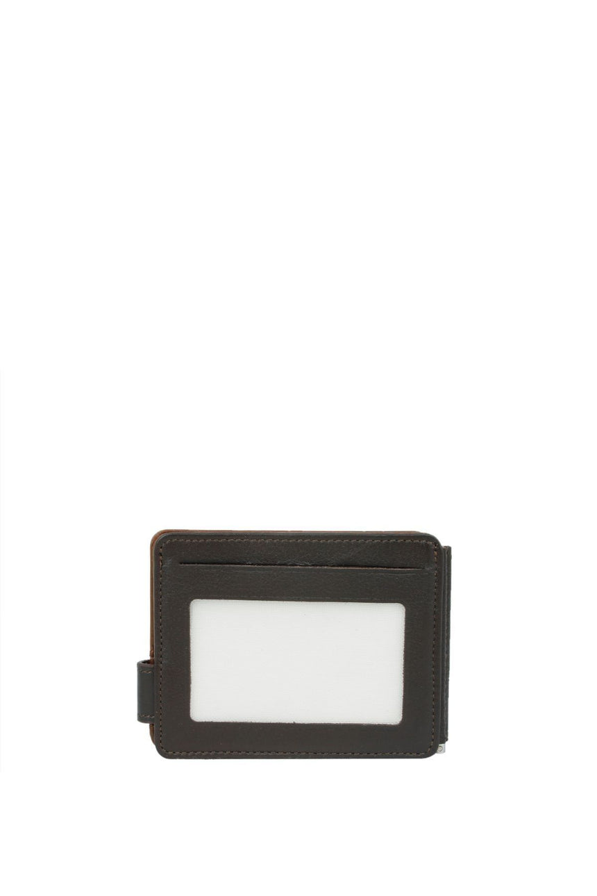 Grande Banknot Tutucu Mini El Portföyü Kahve - Taba