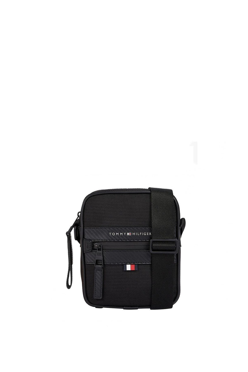 Tommy Hilfiger Elevated Nylon Mını Reporter Black