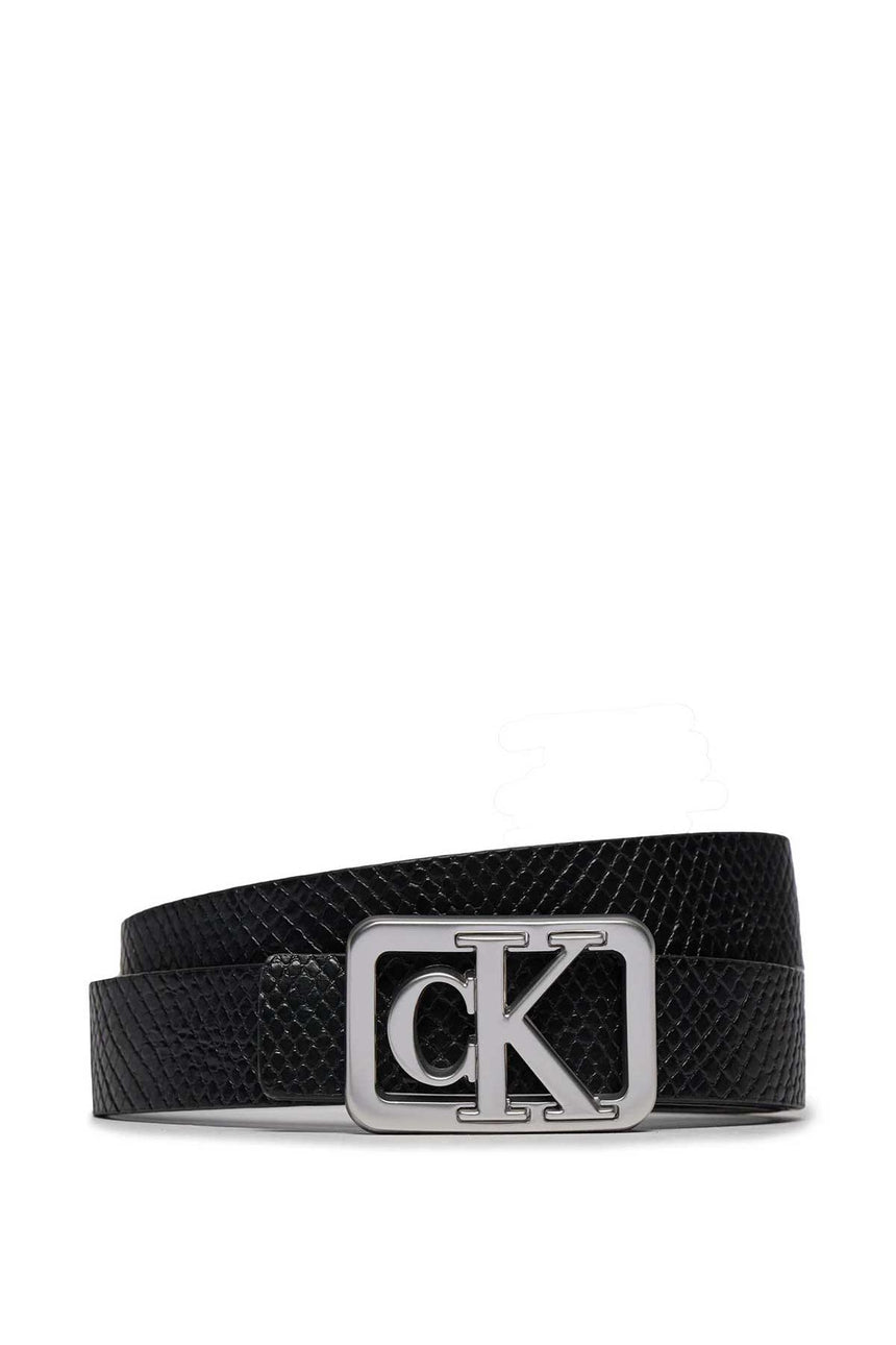 Calvin Klein Mono Plaque Belt Kemer Black