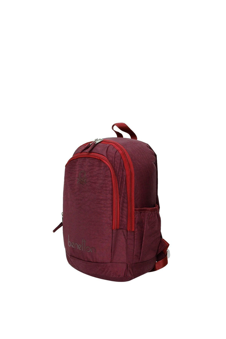 Benetton İki Bölmeli Sırt Çantası Bordo