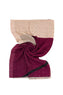 Calvin Klein Seasonal Logo Print Kadın Şal Bordeaux - Black & Pastel Pink