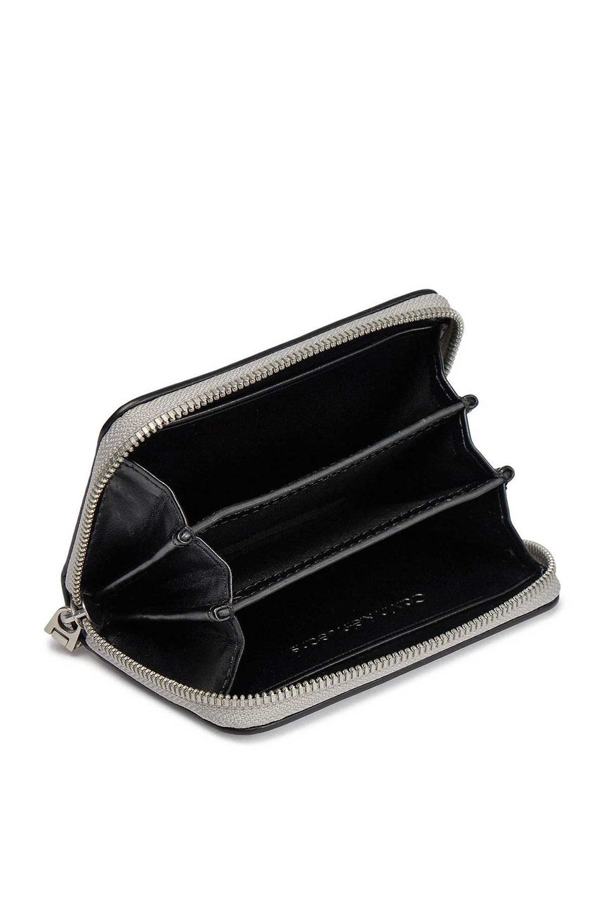 Calvin Klein Sculpted Med Zip Around Cüzdan Silver
