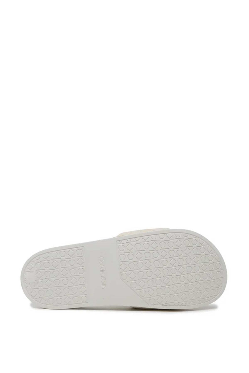 Calvin Klein Pool Slide Erkek Sneaker Dark Ecru